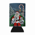 Westie Christmas Santa's Village Wine Bottle Hugger Gift Sleeve for Standard 750 ml Bottles, Insulated Reusable Also Fits Mini Shot & Pint Bottles