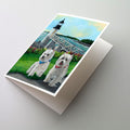 Westie Schooner & Annie Greeting Cards Pack of 8 Blank Cards with Envelopes Whimsical A7 Size 5x7