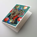 Yorkie Christmas All that Glitters Greeting Cards Pack of 8 Blank Cards with Envelopes Whimsical A7 Size 5x7