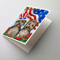 Yorkie USA Greeting Cards Pack of 8 Blank Cards with Envelopes Whimsical A7 Size 5x7