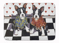 Boston Terrier Puppy Love Memory Foam Kitchen Mat Machine Washable Anti-Fatigue Cushion Comfort Bath or Kitchen Rug