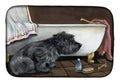 Cairn Terrier Bath Time Dish Drying Mat Absorbent Dish Drying Mat Pad for Kitchen Counter Dish Drainer Mat for Countertop, 14 x 21", Multicolor
