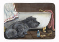 Cairn Terrier Bath Time Memory Foam Kitchen Mat Machine Washable Anti-Fatigue Cushion Comfort Bath or Kitchen Rug