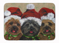 Cairn Terrier Christmas Ceaser and Co Memory Foam Kitchen Mat Machine Washable Anti-Fatigue Cushion Comfort Bath or Kitchen Rug