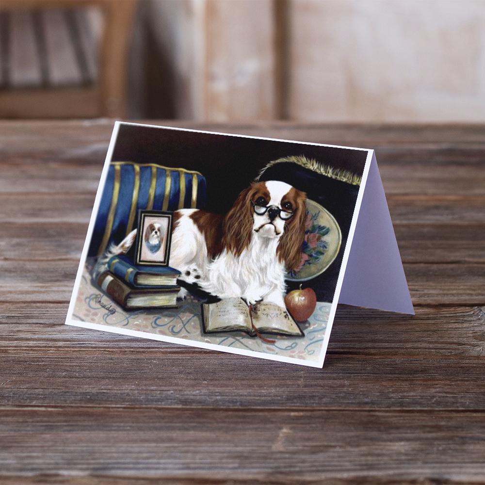 Cavalier Spaniel Perfect Student Greeting Cards Pack of 8 Blank Cards with Envelopes Whimsical A7 Size 5x7