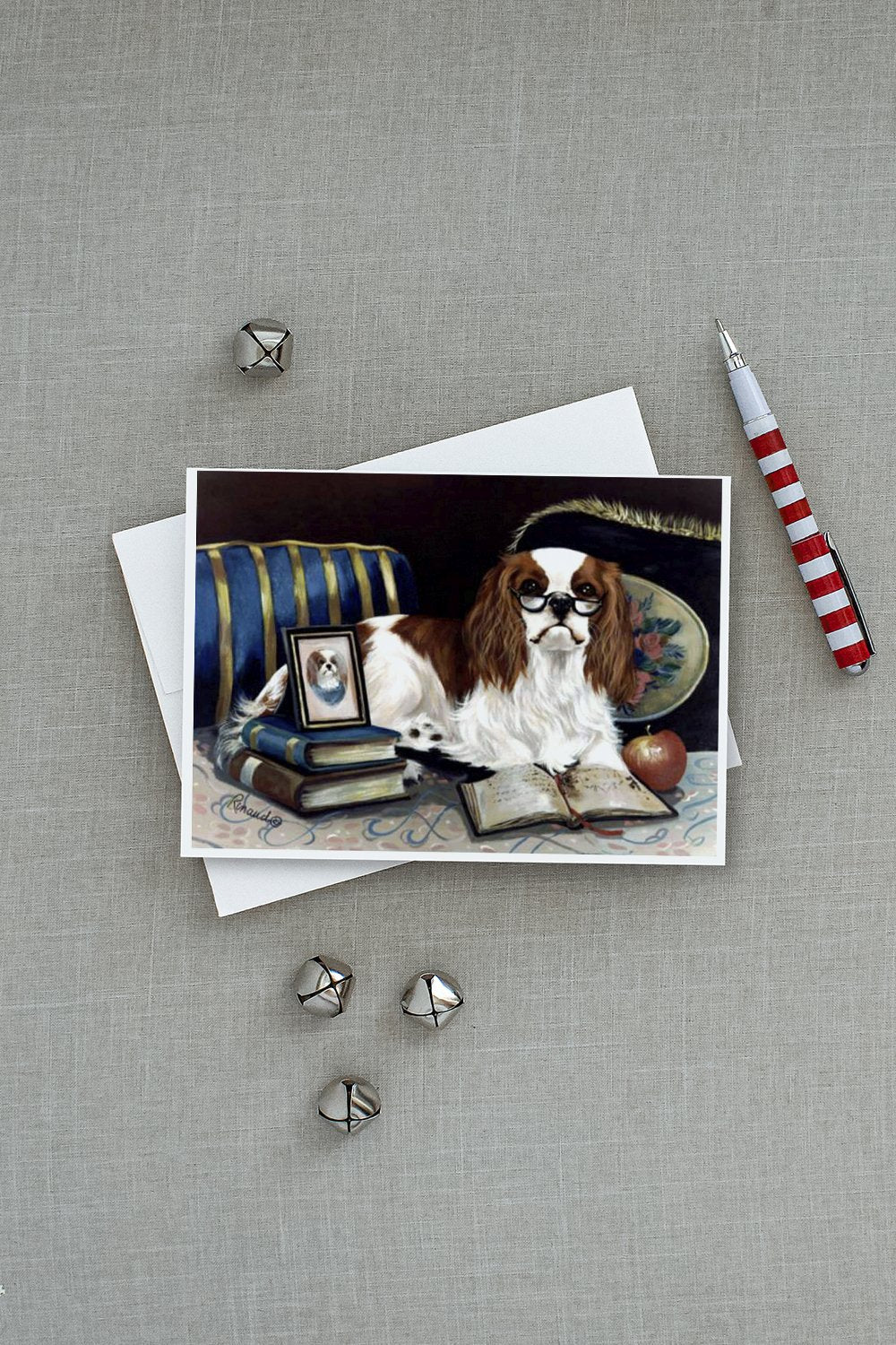 Cavalier Spaniel Perfect Student Greeting Cards Pack of 8 Blank Cards with Envelopes Whimsical A7 Size 5x7