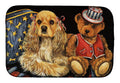 Cocker Spaniel Annie and Henri Dish Drying Mat Absorbent Dish Drying Mat Pad for Kitchen Counter Dish Drainer Mat for Countertop, 14 x 21", Multicolor
