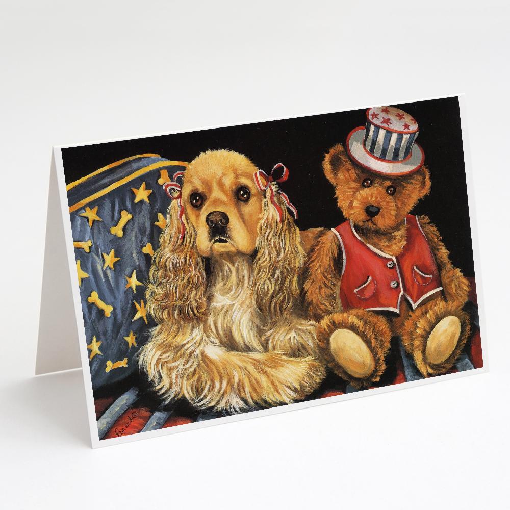 Cocker Spaniel Annie and Henri Greeting Cards Pack of 8 Blank Cards with Envelopes Whimsical A7 Size 5x7
