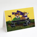 Corgi Express Greeting Cards Pack of 8 Blank Cards with Envelopes Whimsical A7 Size 5x7