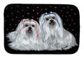 Maltese Sweethearts Dish Drying Mat Absorbent Dish Drying Mat Pad for Kitchen Counter Dish Drainer Mat for Countertop, 14 x 21", Multicolor
