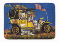 Pet Taxi Multiple Dog Breeds Memory Foam Kitchen Mat Machine Washable Anti-Fatigue Cushion Comfort Bath or Kitchen Rug