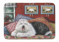 Old English Sheepdog Sweet Dreams Memory Foam Kitchen Mat Machine Washable Anti-Fatigue Cushion Comfort Bath or Kitchen Rug