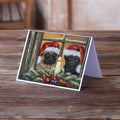 Pug Christmas Anticipation Greeting Cards Pack of 8 Blank Cards with Envelopes Whimsical A7 Size 5x7
