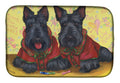 Scottish Terrier Scotties Rule Dish Drying Mat Absorbent Dish Drying Mat Pad for Kitchen Counter Dish Drainer Mat for Countertop, 14 x 21", Multicolor