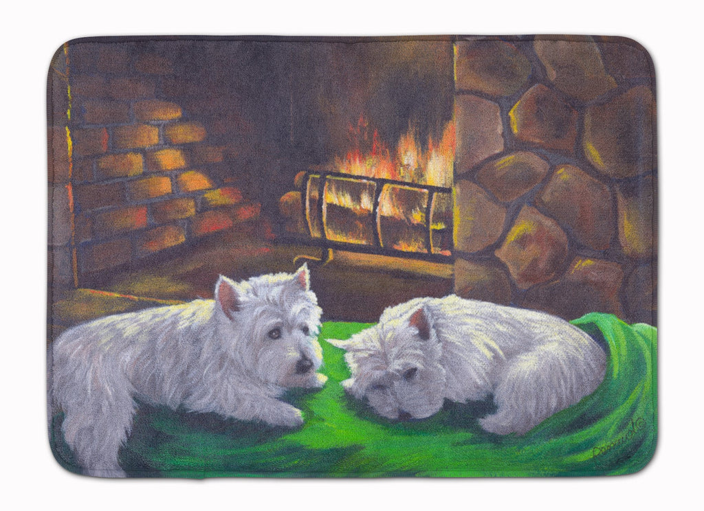Westie A Winter's Night Memory Foam Kitchen Mat Machine Washable Anti-Fatigue Cushion Comfort Bath or Kitchen Rug