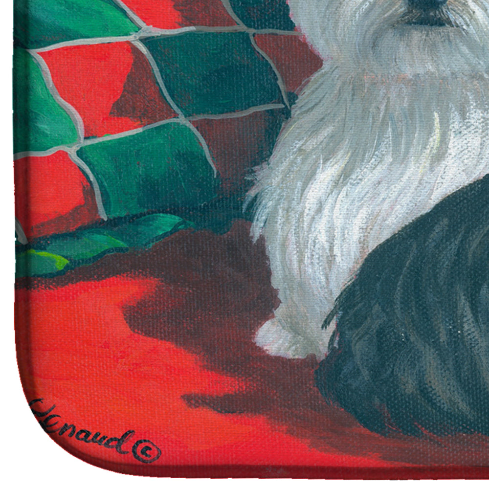 Westie and Scottie Great Scots Dish Drying Mat Absorbent Dish Drying Mat Pad for Kitchen Counter Dish Drainer Mat for Countertop, 14 x 21", Multicolor