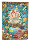 Mermaid's Song House Flag 28x40 Porch Sleeve Pole Decorative Outside Yard Banner Artwork Wall Hanging, Polyester