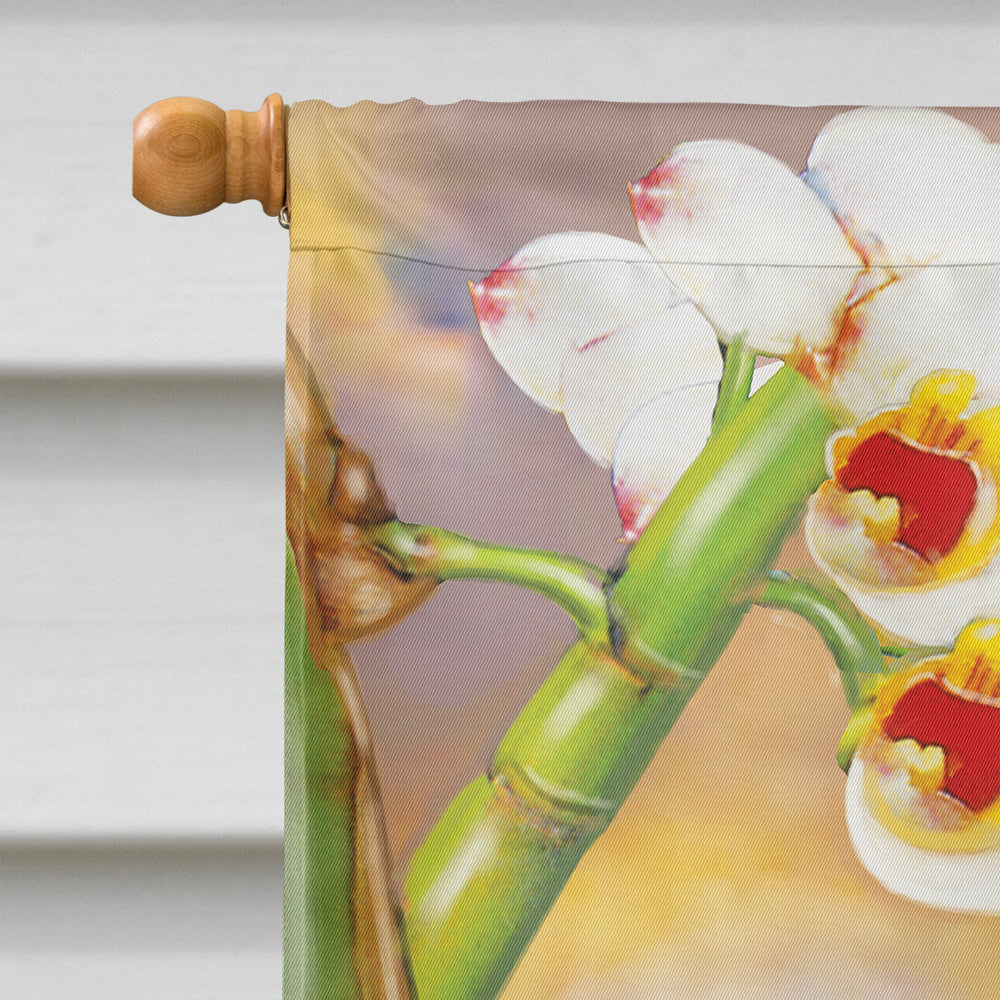 Antillaen Hummingbirds Shell Ginger House Flag 28x40 Porch Sleeve Pole Decorative Outside Yard Banner Artwork Wall Hanging, Polyester