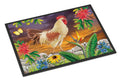 White Rooster Doormat Indoor Outdoor 24H X 36W Front Door Mat Rugs for Entryway, Non Slip Washable Low Pile,