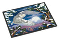 Snowy Owl Doormat Indoor Outdoor 24H X 36W Front Door Mat Rugs for Entryway, Non Slip Washable Low Pile,