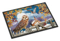 Short-Eared Owl In The Churchyard Doormat Indoor Outdoor 24H X 36W Front Door Mat Rugs for Entryway, Non Slip Washable Low Pile,