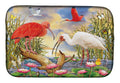 Scarlet And White Ibis Dish Drying Mat Absorbent Dish Drying Mat Pad for Kitchen Counter Dish Drainer Mat for Countertop, 14 x 21", Multicolor