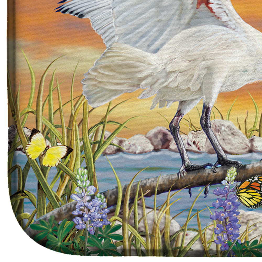 Sacred Ibis Dish Drying Mat Absorbent Dish Drying Mat Pad for Kitchen Counter Dish Drainer Mat for Countertop, 14 x 21", Multicolor