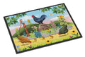 Rooster And Water Pump Doormat Indoor Outdoor 24H X 36W Front Door Mat Rugs for Entryway, Non Slip Washable Low Pile,