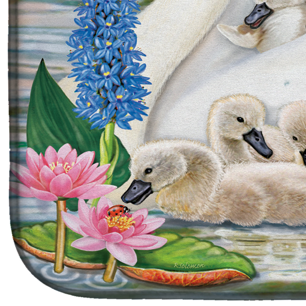 Mother Swan Dish Drying Mat Absorbent Dish Drying Mat Pad for Kitchen Counter Dish Drainer Mat for Countertop, 14 x 21", Multicolor