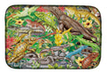 Lizard Jungle Dish Drying Mat Absorbent Dish Drying Mat Pad for Kitchen Counter Dish Drainer Mat for Countertop, 14 x 21", Multicolor