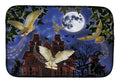 Halloween Owl Express Dish Drying Mat Absorbent Dish Drying Mat Pad for Kitchen Counter Dish Drainer Mat for Countertop, 14 x 21", Multicolor