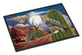 Great Horned Owl In The Desert Doormat Indoor Outdoor 24H X 36W Front Door Mat Rugs for Entryway, Non Slip Washable Low Pile,