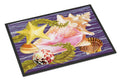 Conch And Starfish Doormat Indoor Outdoor 24H X 36W Front Door Mat Rugs for Entryway, Non Slip Washable Low Pile,