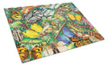 Insects & Butterflies Bug World Cutting Board Tempered Glass Kitchen Cutting Surface, Heat Resistant Chopping, Non-Slip Feet, Food Prep & Serving