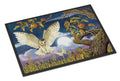 Barn Owl In The Apple Orchard Doormat Indoor Outdoor 24H X 36W Front Door Mat Rugs for Entryway, Non Slip Washable Low Pile,