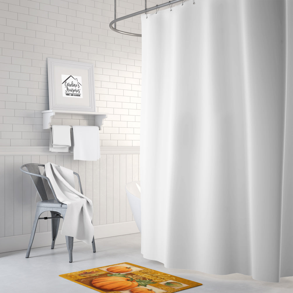 Fall Harvest Pumpkins Memory Foam Kitchen Mat Machine Washable Anti-Fatigue Cushion Comfort Bath or Kitchen Rug