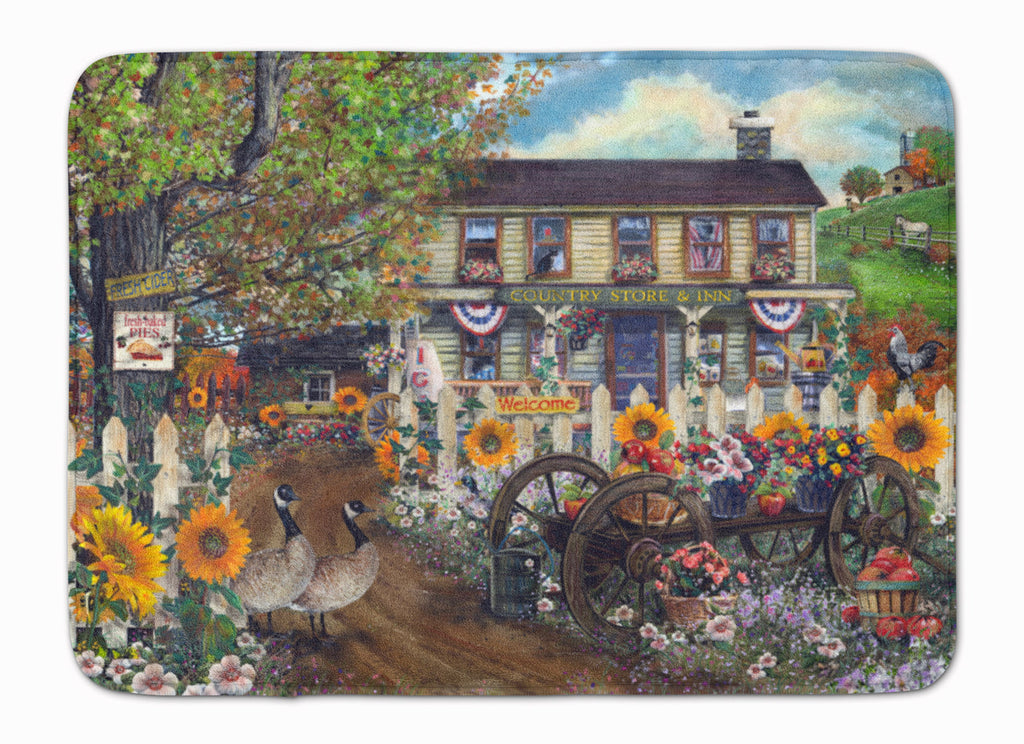 Sunflowers and The Old Country Store Memory Foam Kitchen Mat Machine Washable Anti-Fatigue Cushion Comfort Bath or Kitchen Rug