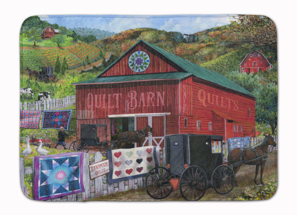 The Quilt Barn Memory Foam Kitchen Mat Machine Washable Anti-Fatigue Cushion Comfort Bath or Kitchen Rug