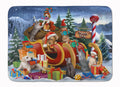 Animals Opening Christmas Presents Memory Foam Kitchen Mat Machine Washable Anti-Fatigue Cushion Comfort Bath or Kitchen Rug