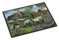 Pleasant Valley Sheep Farm Doormat Indoor Outdoor 24H X 36W Front Door Mat Rugs for Entryway, Non Slip Washable Low Pile,