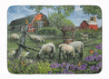 Pleasant Valley Sheep Farm Memory Foam Kitchen Mat Machine Washable Anti-Fatigue Cushion Comfort Bath or Kitchen Rug