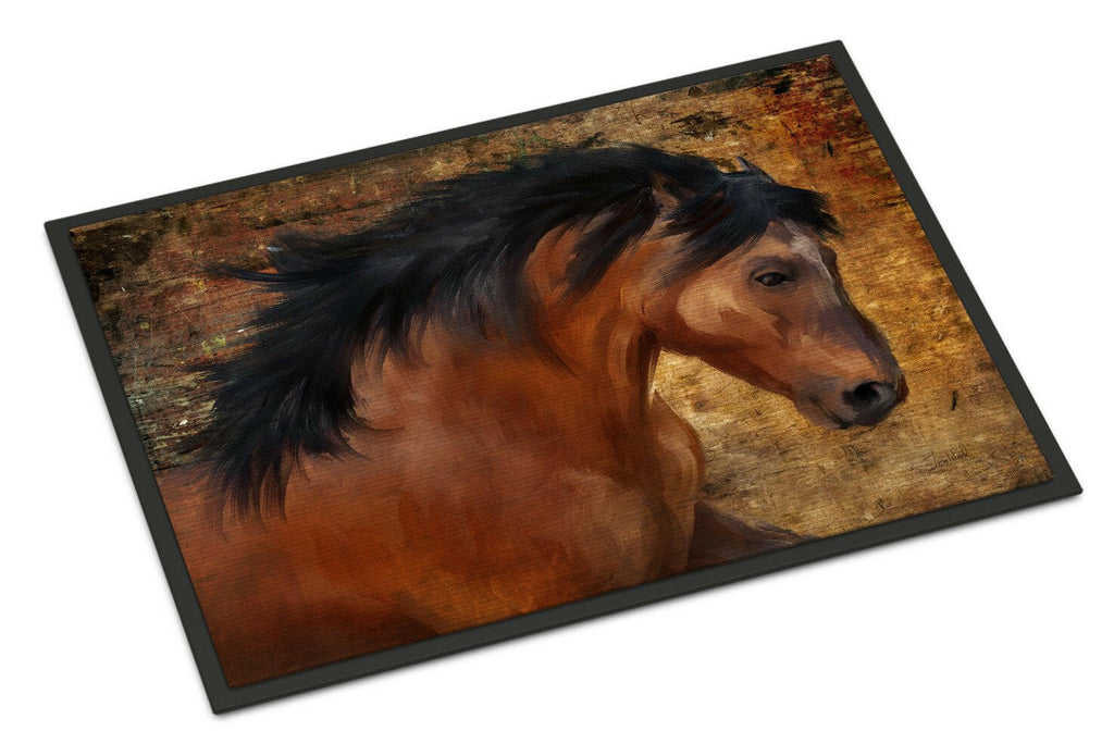 Wild Horse Doormat Indoor Outdoor 24H X 36W Front Door Mat Rugs for Entryway, Non Slip Washable Low Pile,