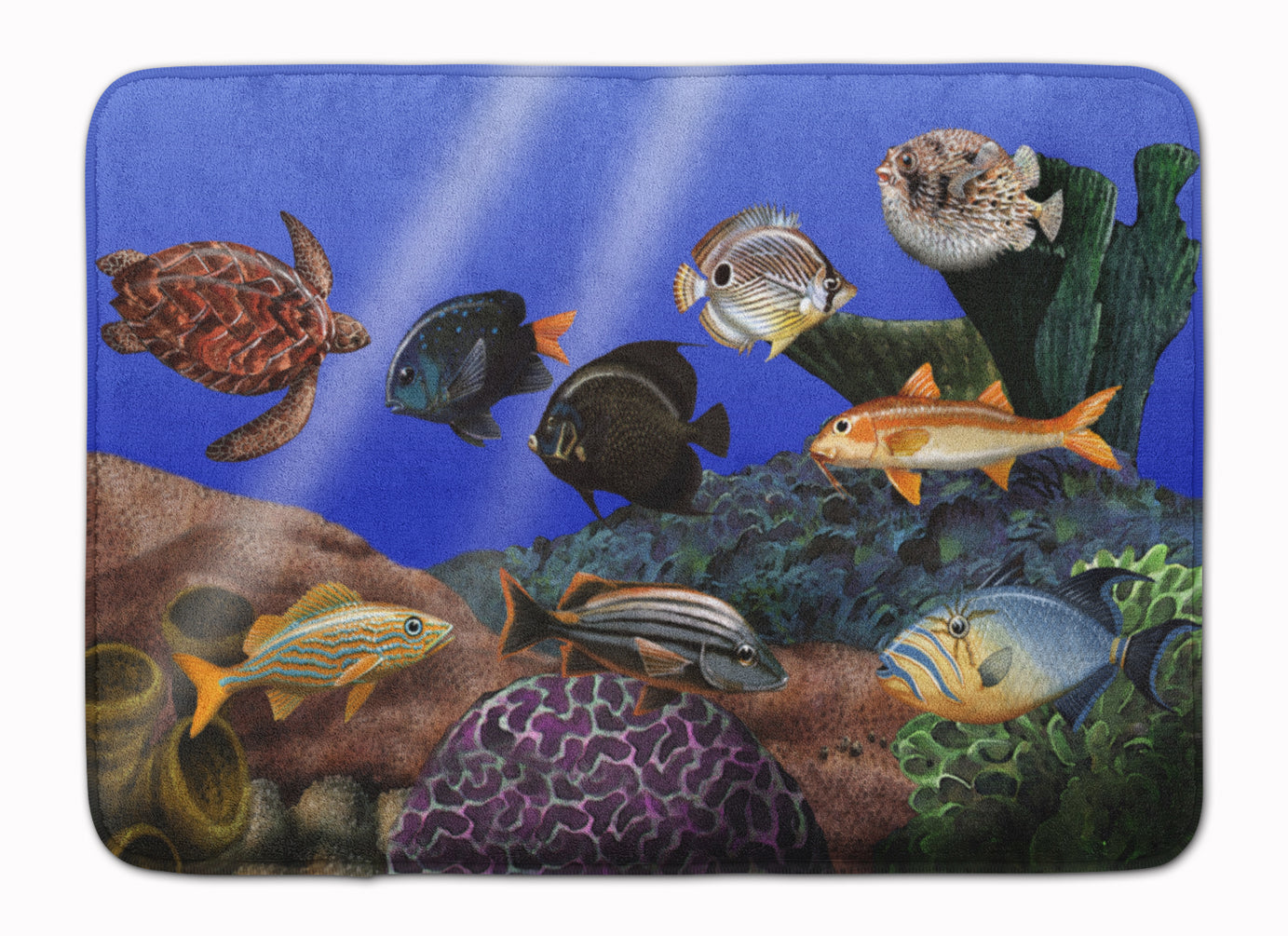 Undersea Fantasy 1 Memory Foam Kitchen Mat Machine Washable Anti-Fatigue Cushion Comfort Bath or Kitchen Rug