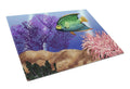 Undersea Fantasy 2 Cutting Board Tempered Glass Kitchen Cutting Surface, Heat Resistant Chopping, Non-Slip Feet, Food Prep & Serving