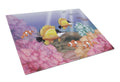 Undersea Fantasy 6 Cutting Board Tempered Glass Kitchen Cutting Surface, Heat Resistant Chopping, Non-Slip Feet, Food Prep & Serving