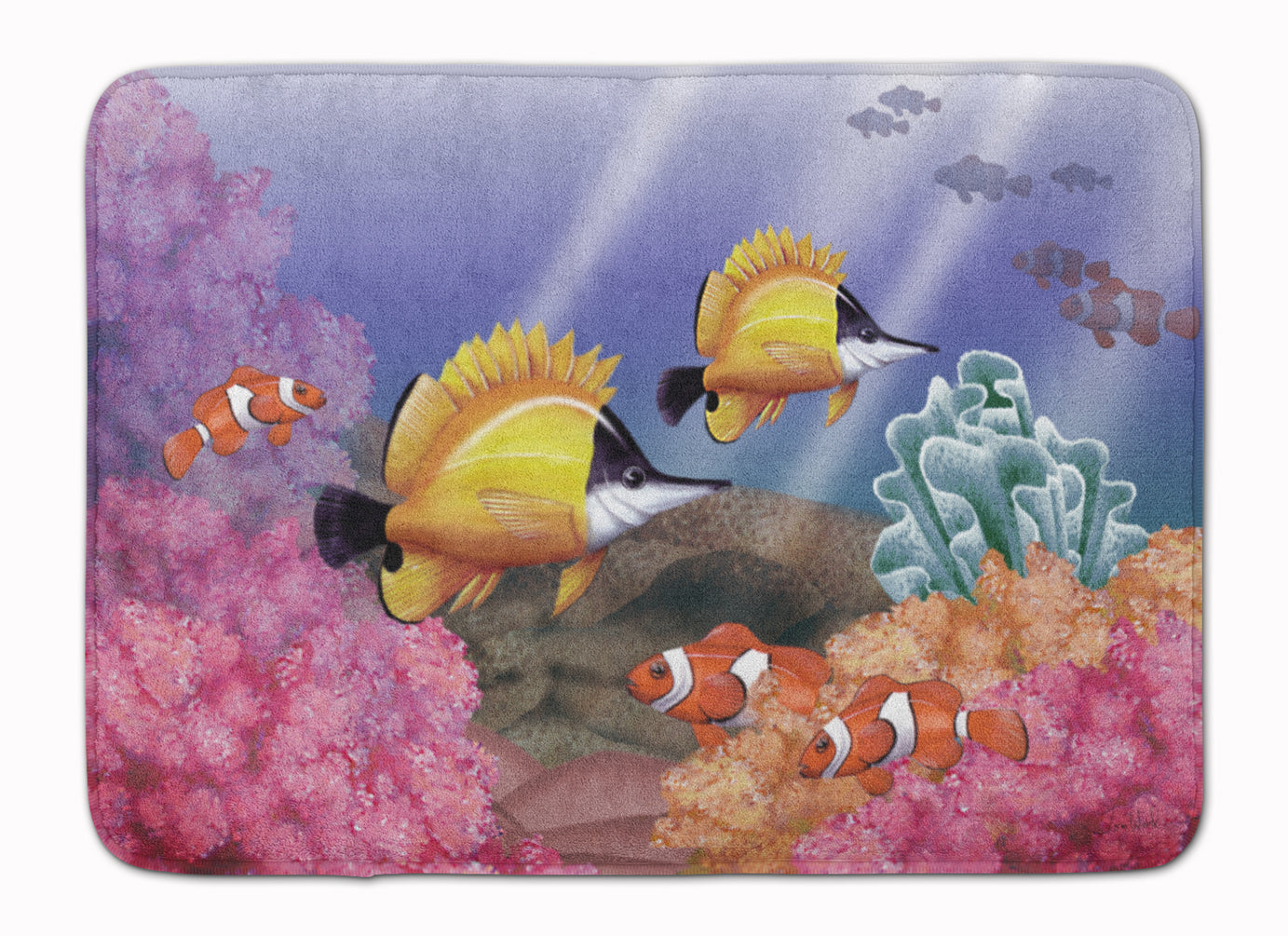 Undersea Fantasy 6 Memory Foam Kitchen Mat Machine Washable Anti-Fatigue Cushion Comfort Bath or Kitchen Rug