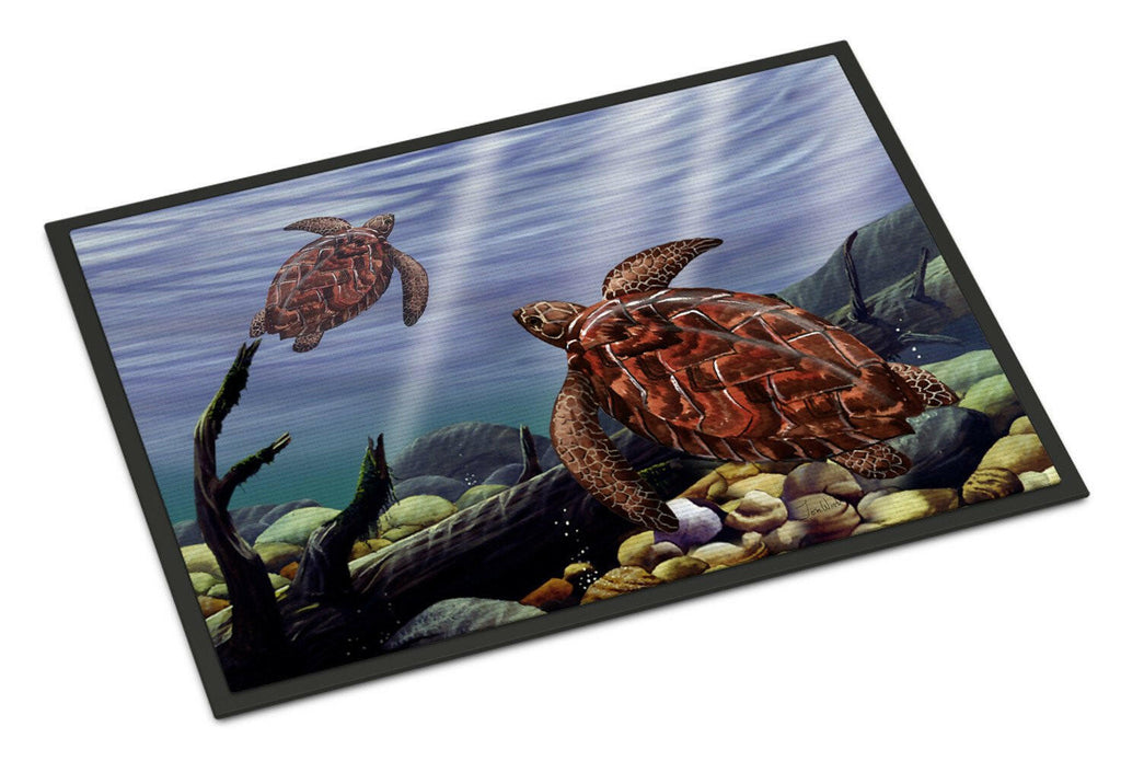 Sea Turtles Doormat Indoor Outdoor 24H X 36W Front Door Mat Rugs for Entryway, Non Slip Washable Low Pile,