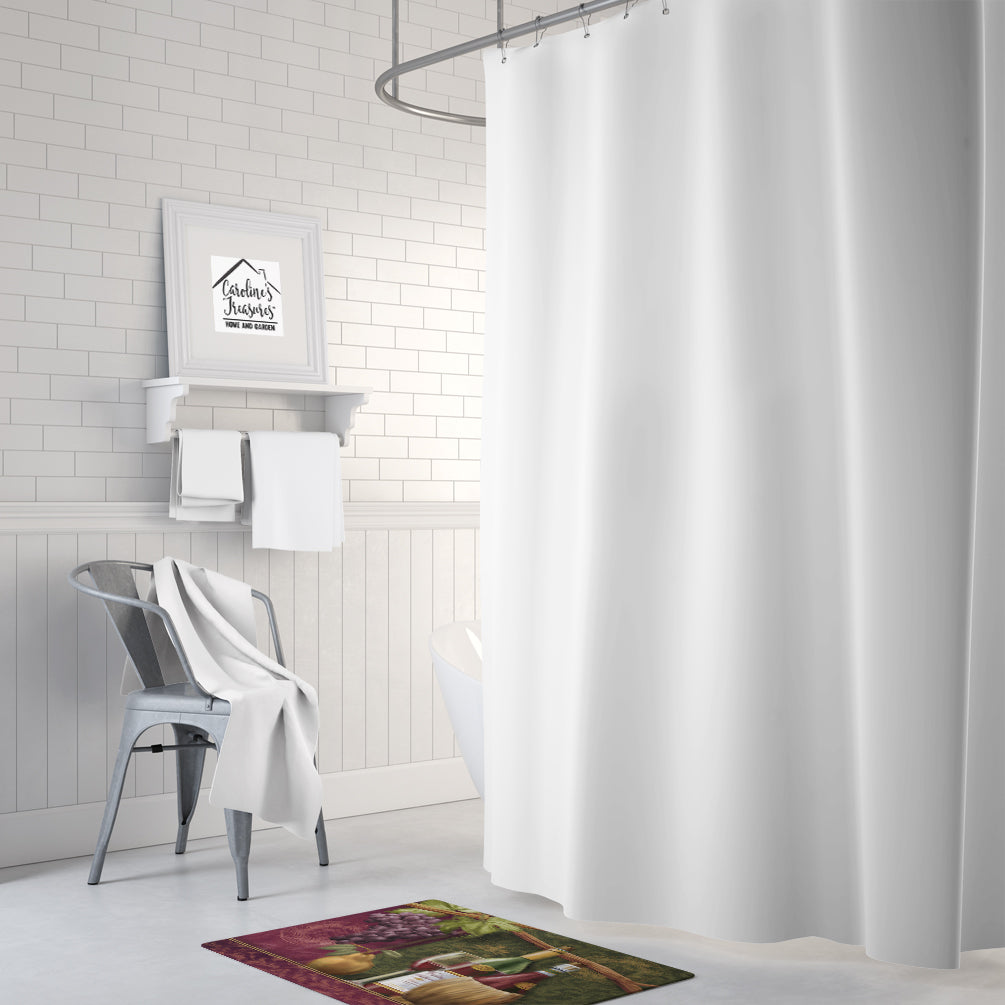Wine Chateau Roma Memory Foam Kitchen Mat Machine Washable Anti-Fatigue Cushion Comfort Bath or Kitchen Rug