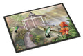 Garden Gazebo Hummingbird Duo Doormat Indoor Outdoor 18H X 27W Front Door Mat Rugs for Entryway, Non Slip Washable