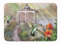 Garden Gazebo Hummingbird Duo Memory Foam Kitchen Mat Machine Washable Anti-Fatigue Cushion Comfort Bath or Kitchen Rug